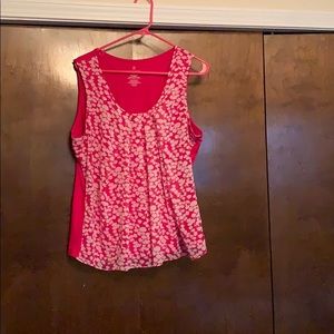 New York & Co pink floral top